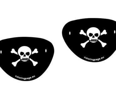 black pirate eye patch