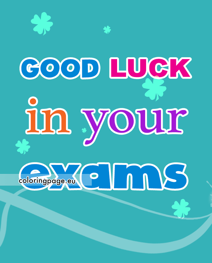 good luck