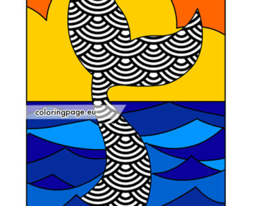 mermaid tail sunset