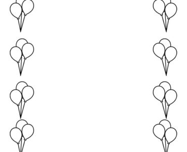 birthday balloons frame