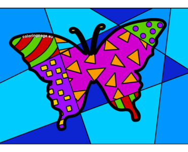 butterfly pop art