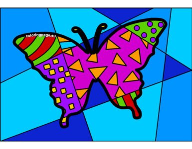 butterfly pop art