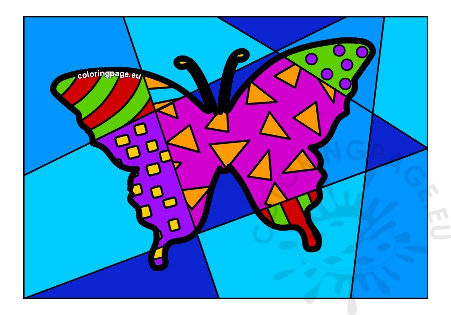 butterfly pop art