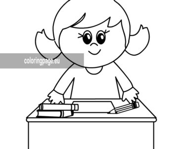 girl desk school