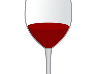 glass red wine