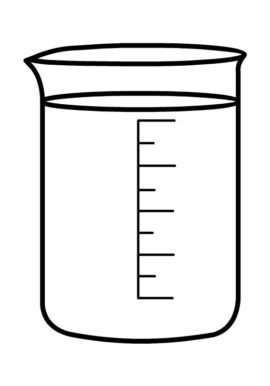 Laboratory Beaker | Coloring Page