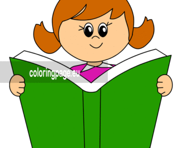 little girl reading