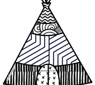 zentangle teepee