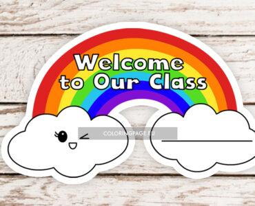 classroom welcome sign
