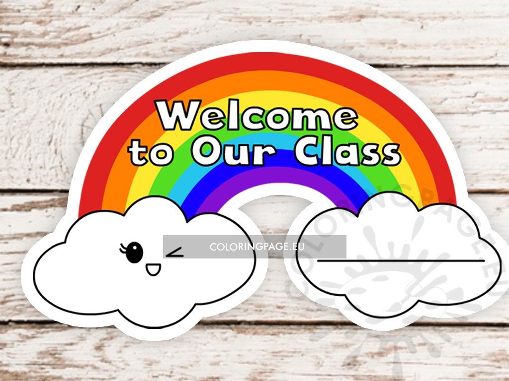 classroom welcome sign