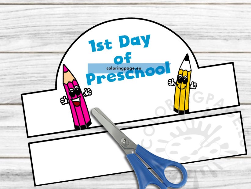 first day preschool hat