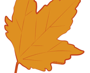 orange autumn leaf 2