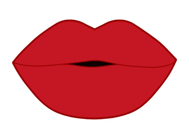 Red lips | Coloring Page