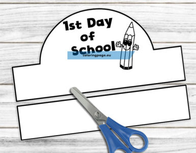 Free Scarecrow Headband template | Coloring Page