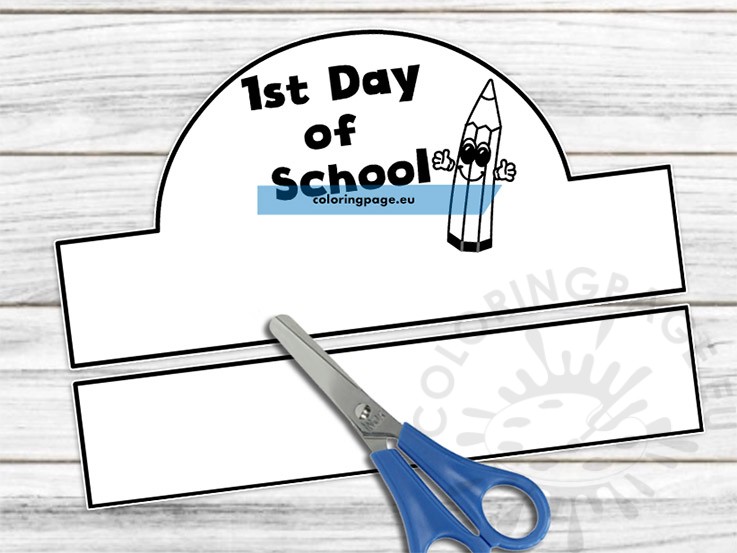 1st-day-of-school-hat-coloring-page