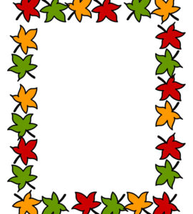 autumn leaves frame
