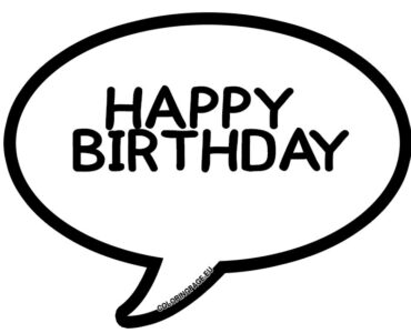 birthday speech bubble