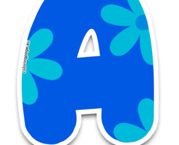 blue letter a