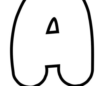 bubble letter a