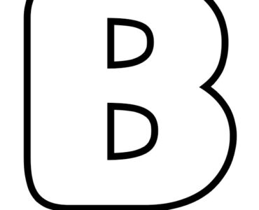 bubble letter b