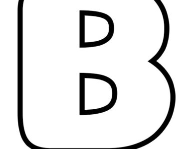 bubble letter b