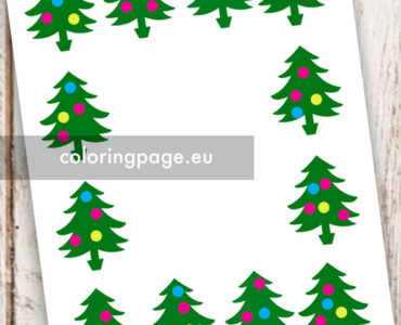 christmas tree border
