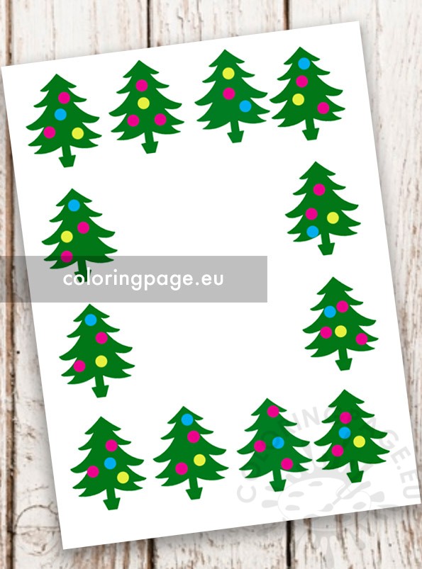 christmas tree border