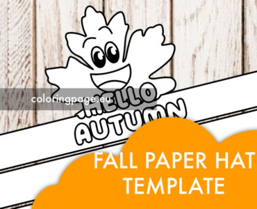 fall paper hat