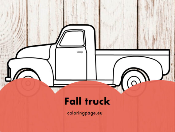 Fall truck | Coloring Page