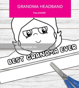 grandma headband template