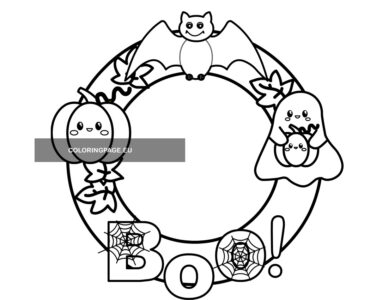 halloween wreath template