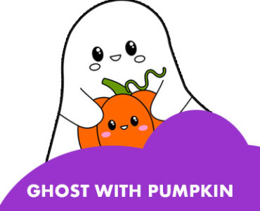 kawai ghost pumpkin