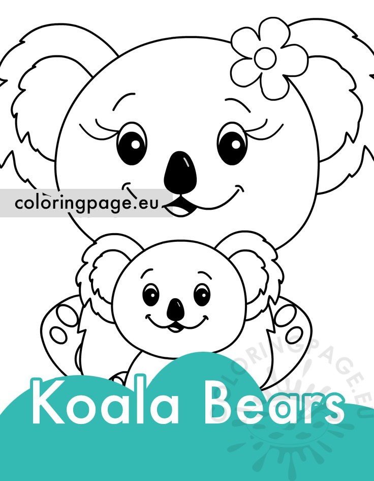 mother baby koala bear