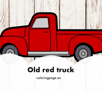 old red truck