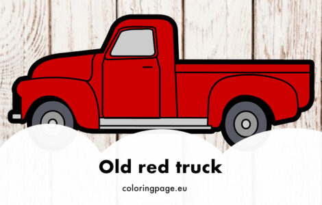 old red truck