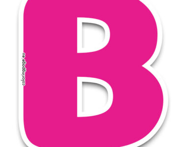 pink letter b