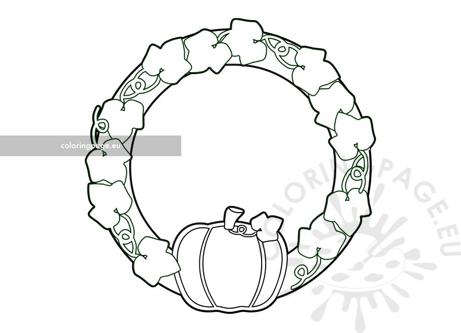 pumpkin wreath template