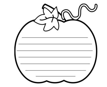 pumpkin writing template