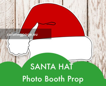 santa hat photo booth prop