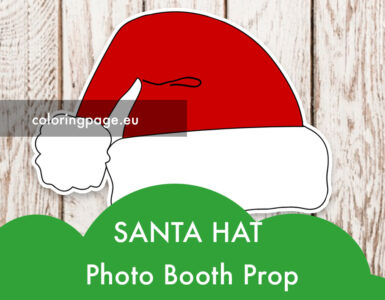 santa hat photo booth prop