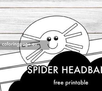 spider headband template
