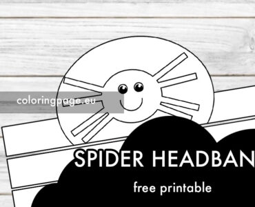 spider headband template