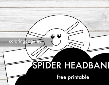 spider headband template