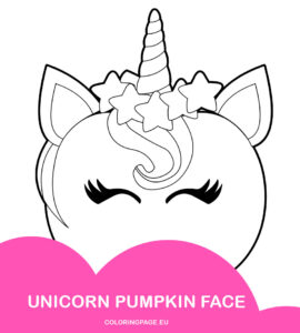 unicorn pumpkin face
