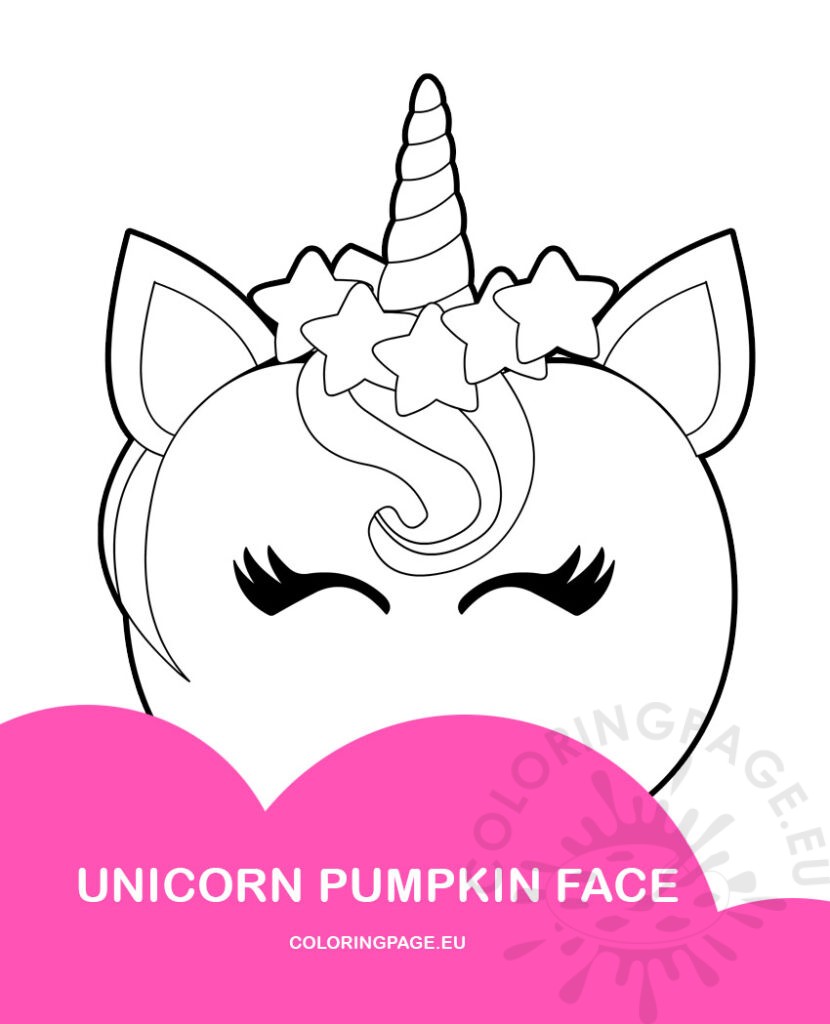 unicorn pumpkin face