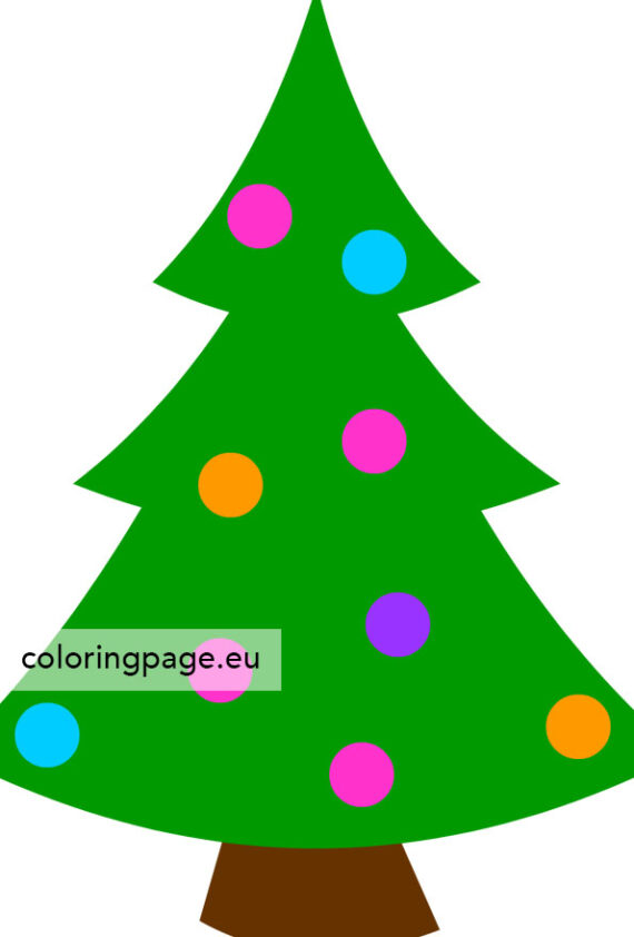 Un árbol de Navidad con un estilo más artístico y menos detallado, ideal para niños pequeños o para aquellos que prefieren un enfoque más abstracto a la hora de colorear. El diseño es simple pero elegante.