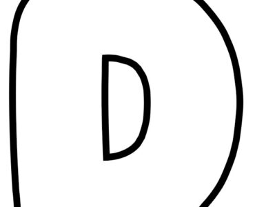 bubble letter d