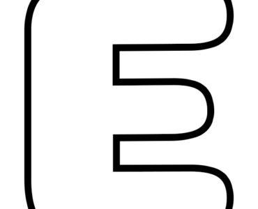 bubble letter e