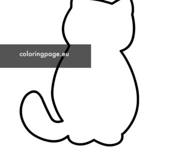 cat sitting template