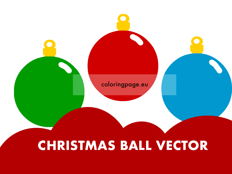 christmas ball vector